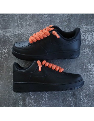 Air Force 1 Gros Lacets Black Orange à prix réduit toute l'année