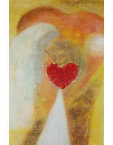 Let your heart lead. 130 x 90 cm. Gunilla Larsson Par le système avancé 