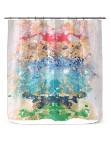 Shower curtain - Falcon and the chakra de technologie