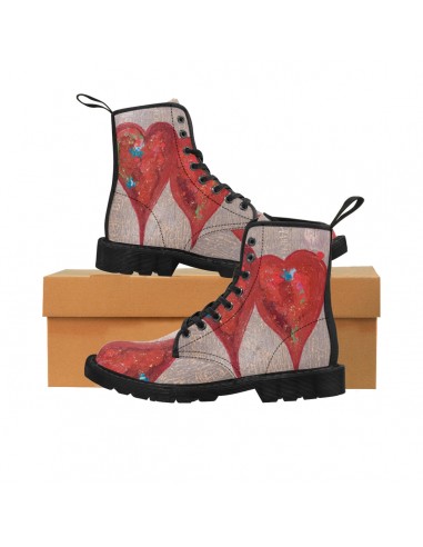 Women's Canvas Boots - hearts connected Profitez des Offres !