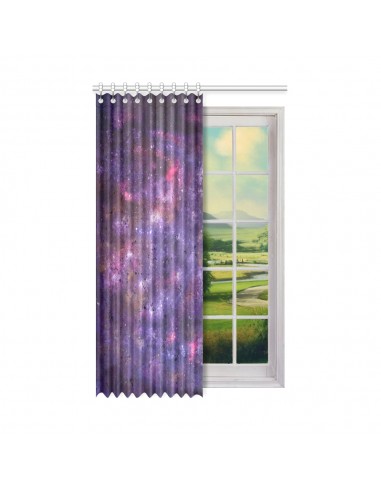 Curtain 52" x 84" (One Piece) Violet Universe pas chere