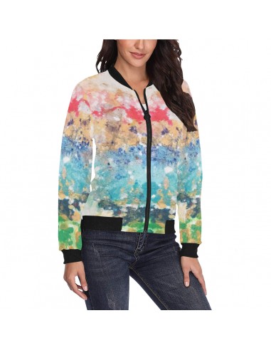 falcon bomber Women's All Over Print Bomber Jacket(Model H36) les muscles