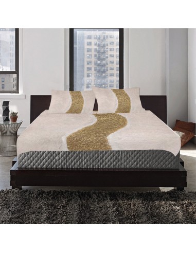 3-Piece Bedding Set (1 Duvet Cover 86"x70" 2 Pillowcases 20"x30")(One Side) Kundalini Véritable concentré