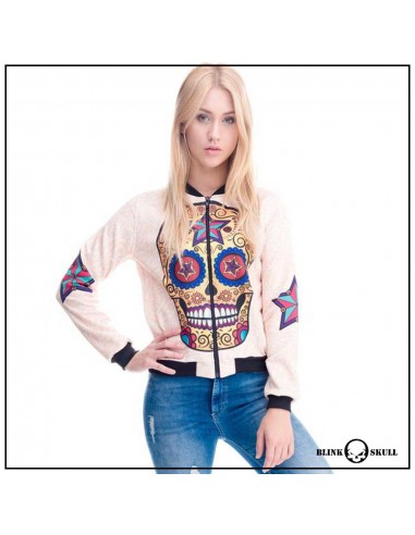 Bomber Femme Skull Mexicain Jusqu'à 80% De Réduction