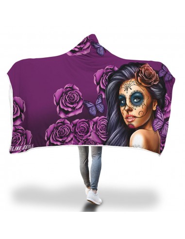 Plaid à Capuche Rena Calavera - Purple 50-70% off 