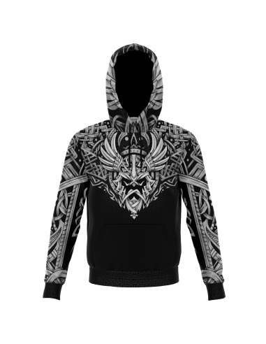 VIKING WARRIOR - Sweat à Capuche 3D une grave pollution 