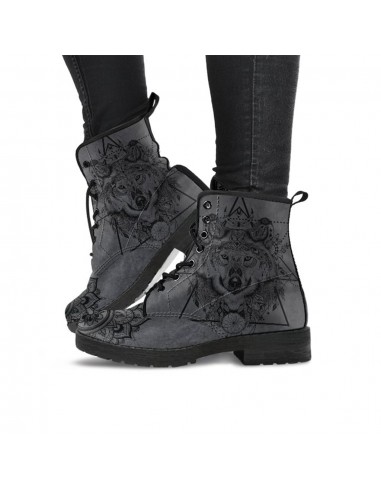 Boots Loup Gris en linge