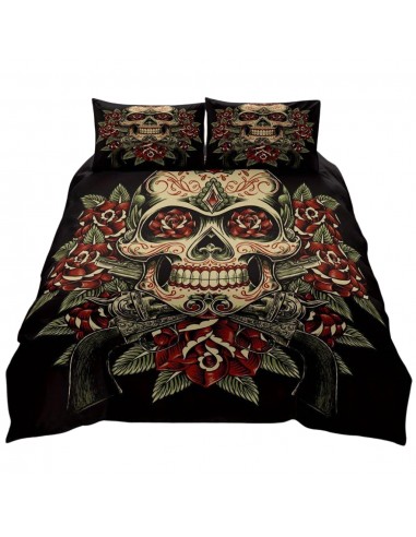 Housse de Couette Tete de Mort Mexican Guns & Roses soldes