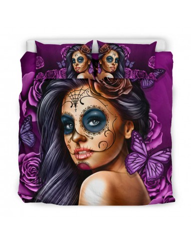 Housse de Couette Tête de Mort Rena Calavera - Purple Amélioration de cerveau avec