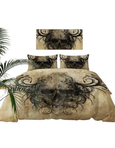 Housse de Couette Tête de Mort Tribal Dark Skull pas cher