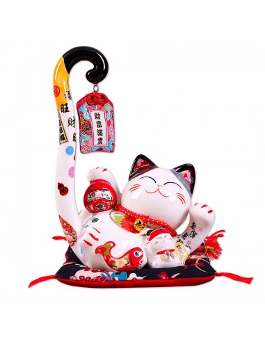 Maneki Neko Chat Feng Shui Céramique - IKIGAI™ pas cher