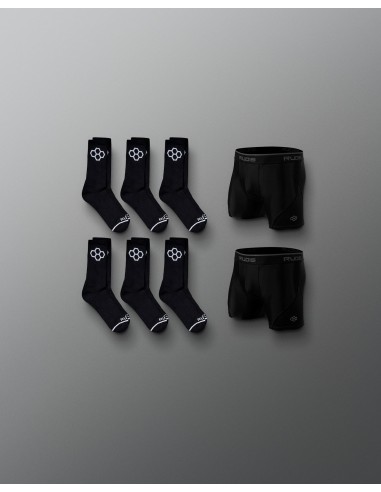 Ensemble de lutte Youth Essentials - Chaussettes noires et caleçons boxeurs Comment ça marche