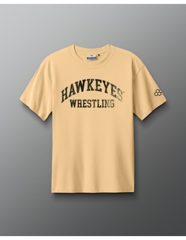 Hawkeyes Wrestling Vintage Arch Heavyweight T-Shirt france