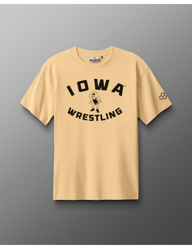 T-shirt rétro poids lourd de l'Iowa Wrestling JUSQU'A -70%! 