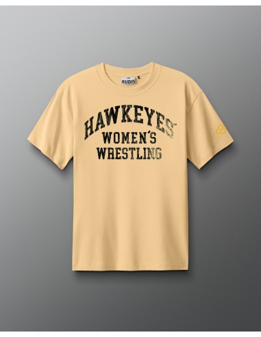 T-shirt lourd vintage pour femme Hawkeyes français