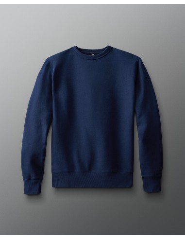 Pull ras du cou en polaire confortable - Bleu marine soldes