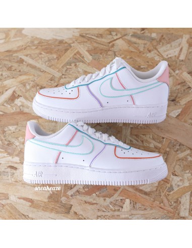 Outline - Air Force 1 custom basket pas cher