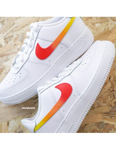 Swoosh dégradé - Air Force 1 custom les ctes