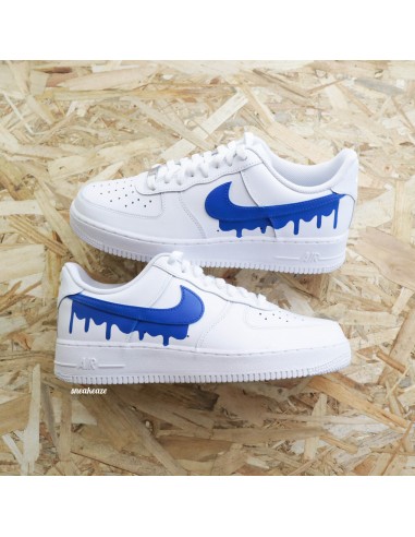 Drip bleu - Air Force 1 custom s'inspire de l'anatomie humaine