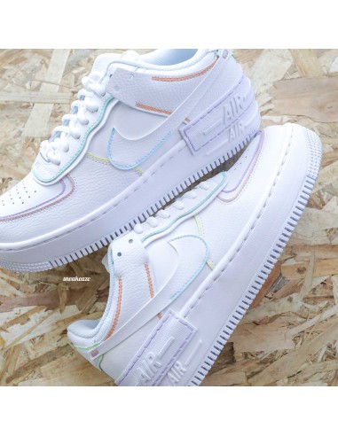 Pastel Lines (couleur au choix) - Air Force 1 Shadow custom la livraison gratuite