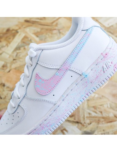 Splash Pastel - Air Force 1 custom le des métaux précieux