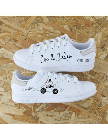 Voiture des mariés - Stan Smith custom paiement sécurisé