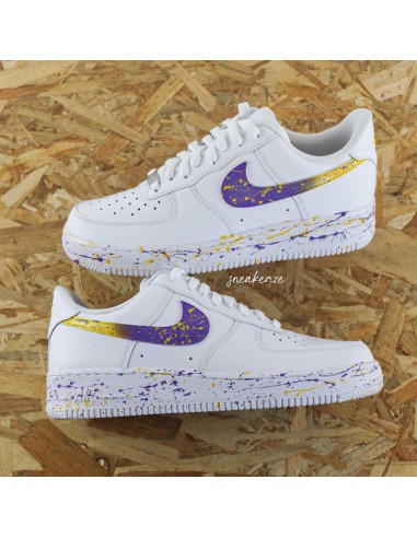 Splash Lakers - Air Force 1 custom livraison et retour toujours gratuits