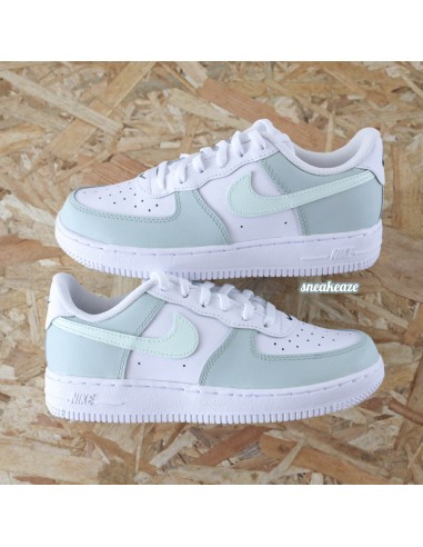 Vert pastel - Air Force 1 custom (enfant) pas cheres