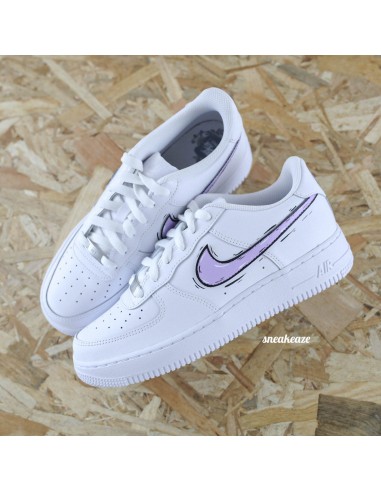 Cartoon swoosh - Air Force 1 custom pas chere