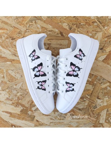 Papillon dégradé - Adidas Stan Smith custom pas cher 