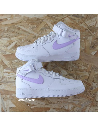 Lila swoosh - Air Force 1 Mid custom store